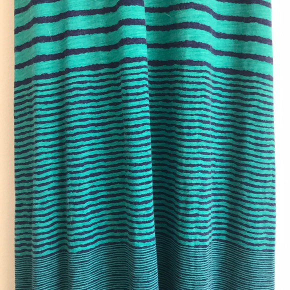 American Eagle green & blue striped maxi dress - Picture 4 of 4